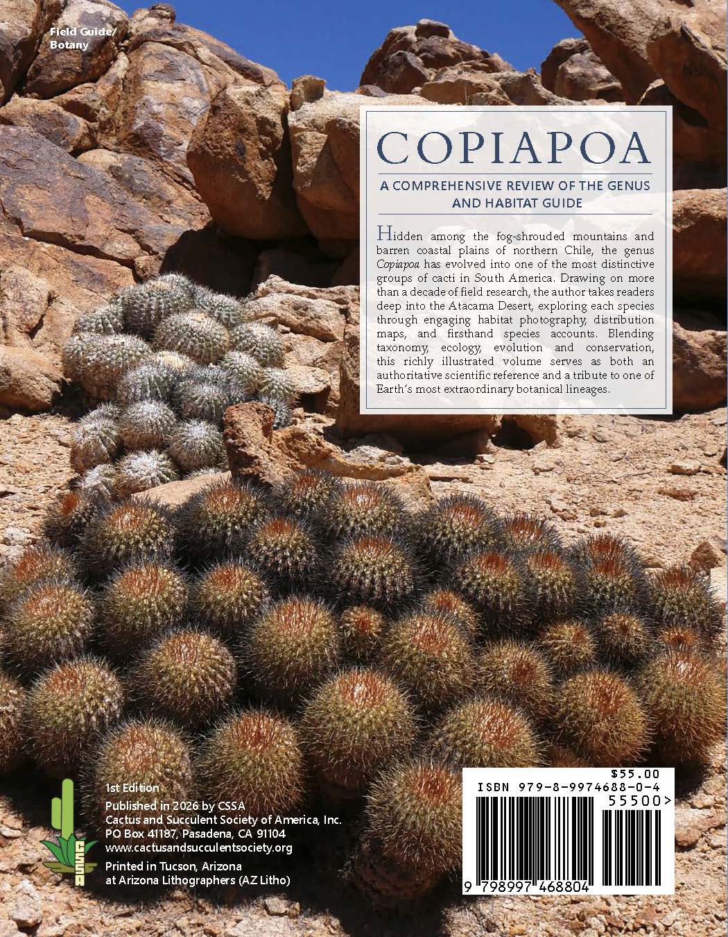 Pre-Order - Copiapoa - A Comprehensive Review of the Genus and Habitat Guide
